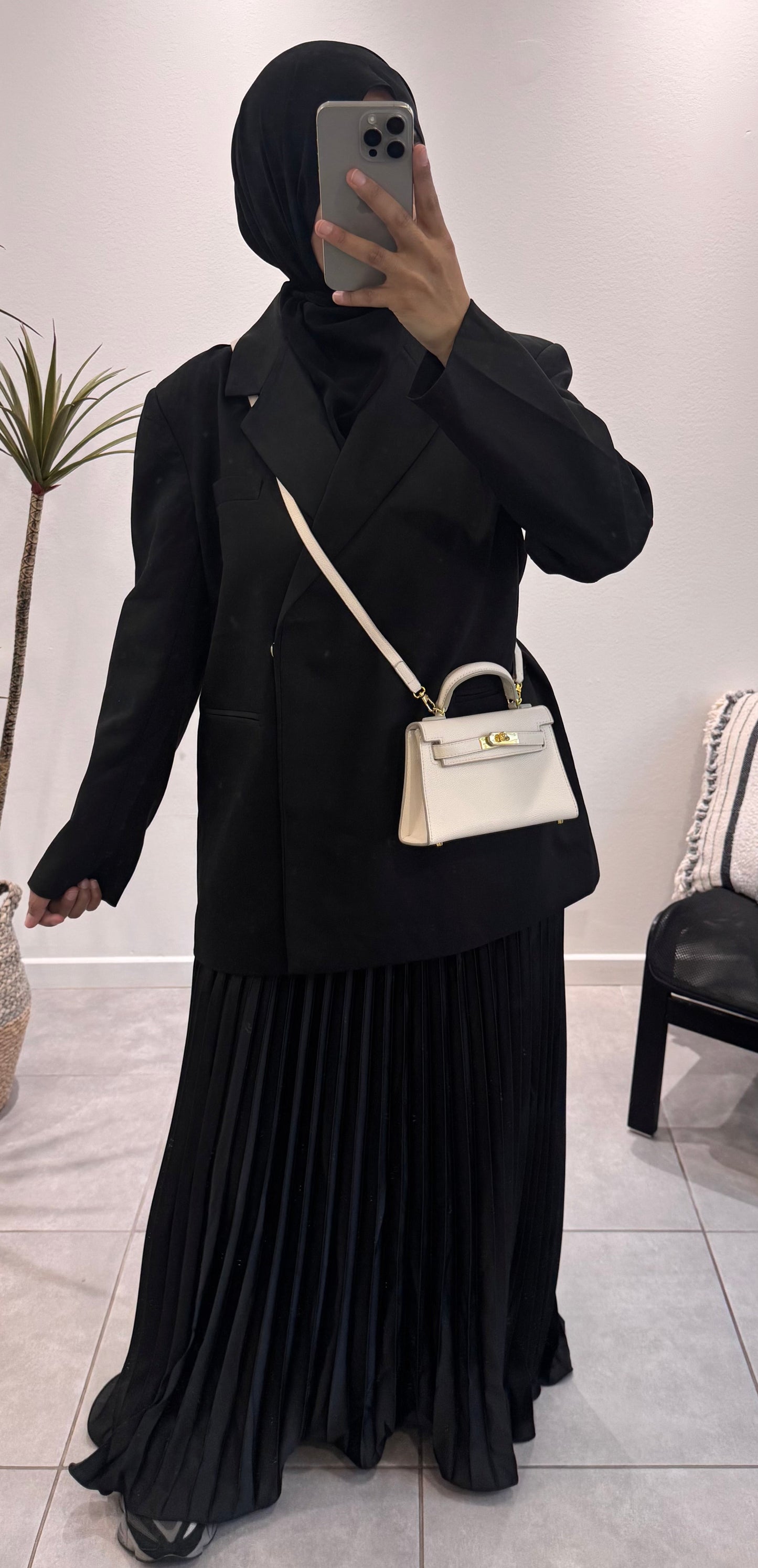 Blazer noir oversize