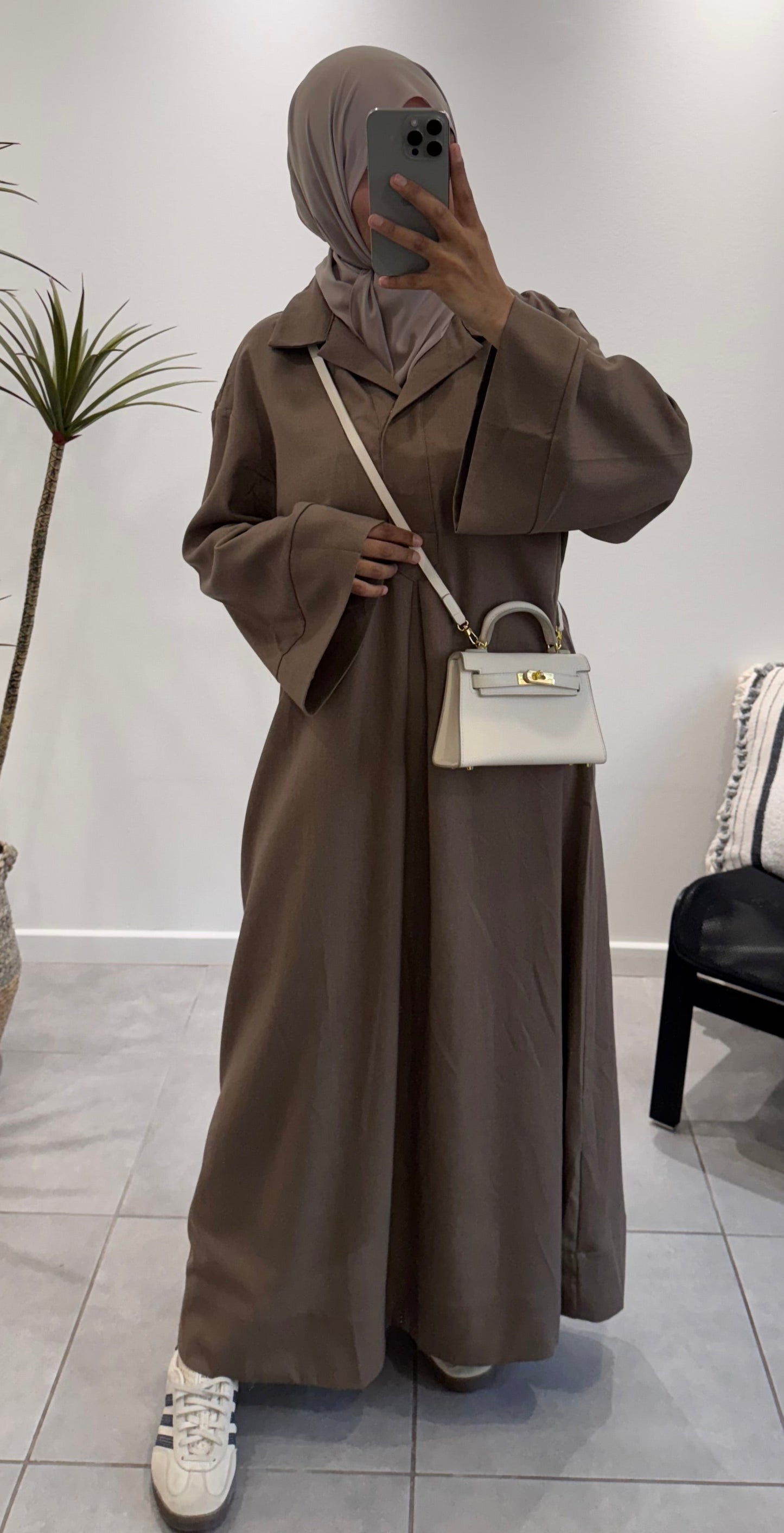Robe longue en lin