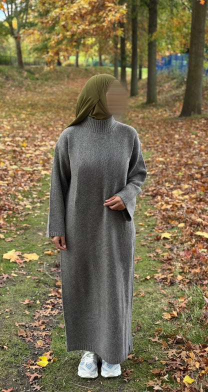 Longue robe pull