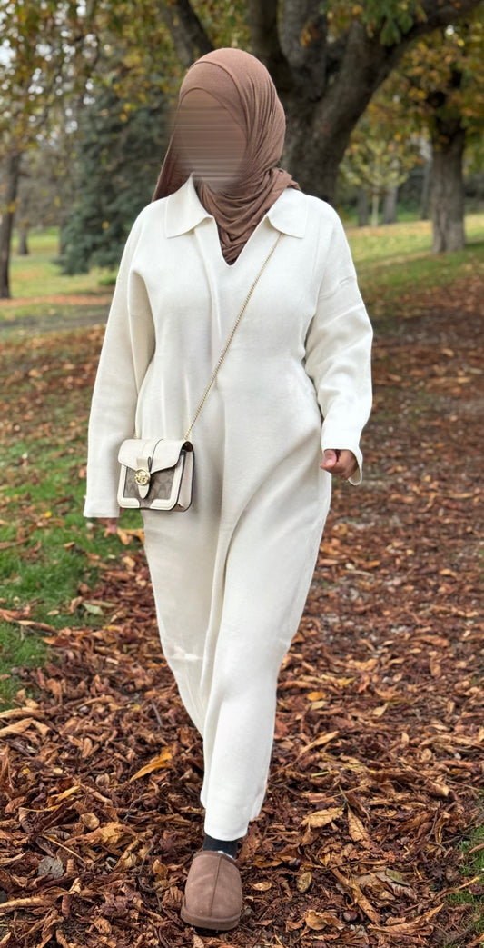 Longue robe pull
