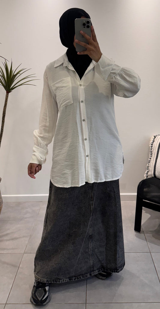 chemise mi longue