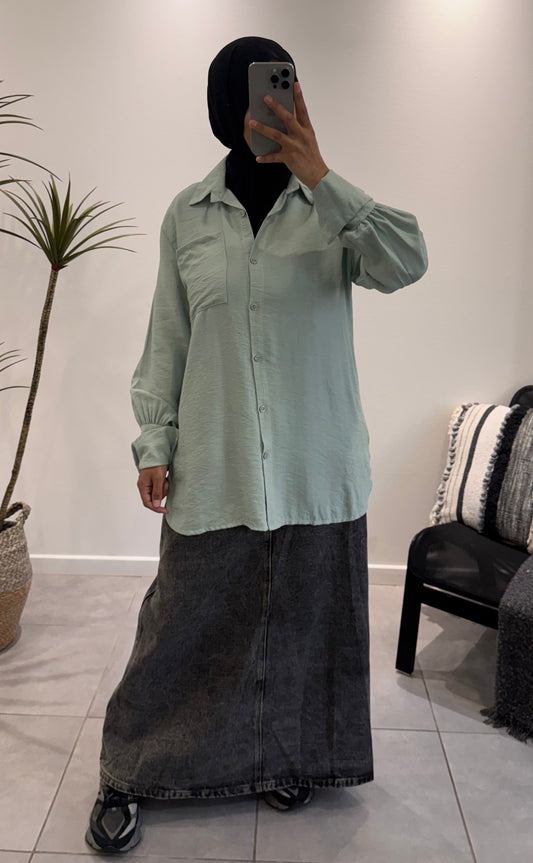 chemise mi longue